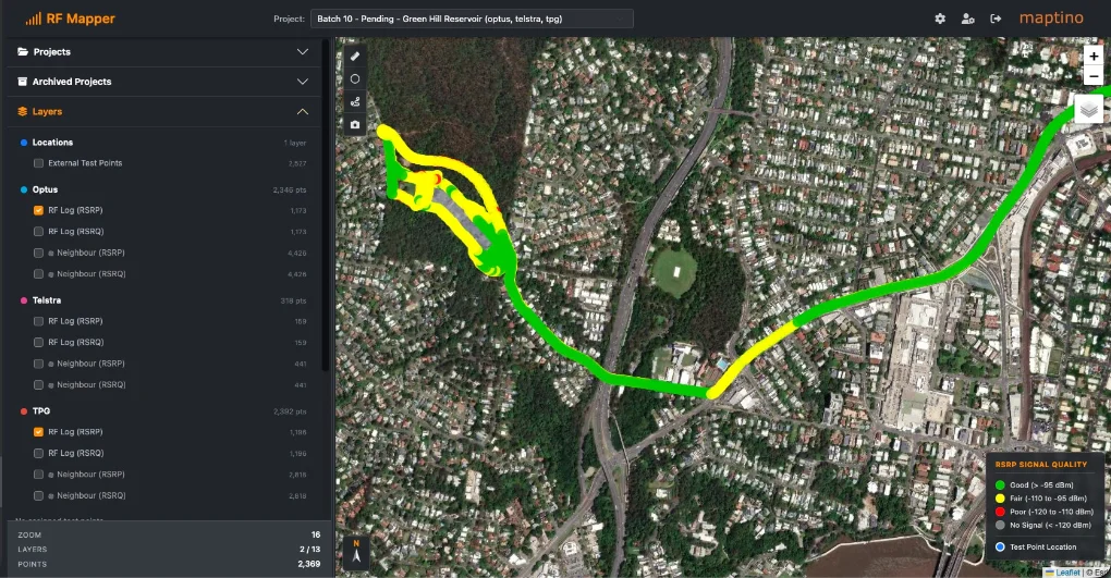 Maptino Desktop Analysis